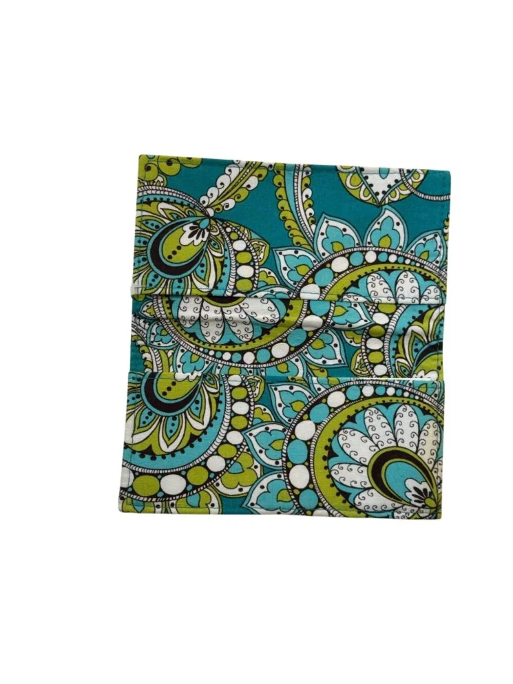 Vera Bradley Limes Up Checkbook Cover Quilted Wallet Retired Print Cotton - Picture 3 of 5